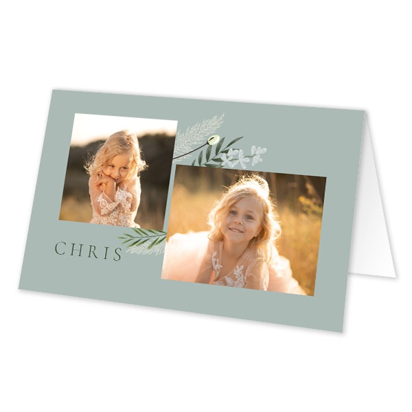 Folded place cards - set of 12