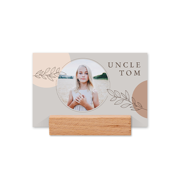 Place cards in wooden block - set of 12 Place cards in wooden block - set of 12