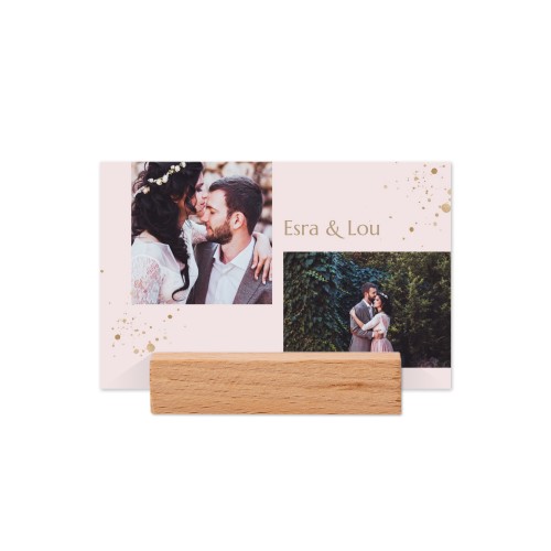 Marque-place avec support en bois - Lot de 12 Marque-place avec support en bois - Lot de 12