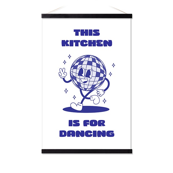 Plakat med Plakatophæng 40 x 60 cm Sort