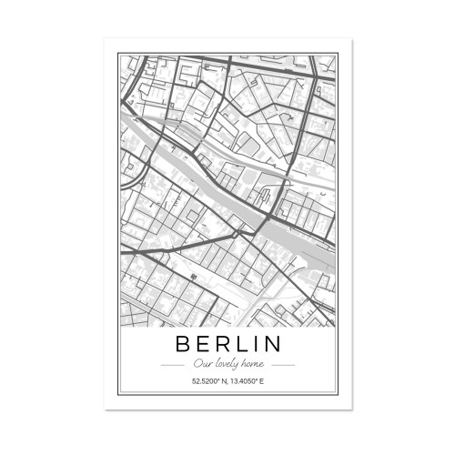 Map Poster Alu Forex 30 x 45 Map Poster Alu Forex 30 x 45