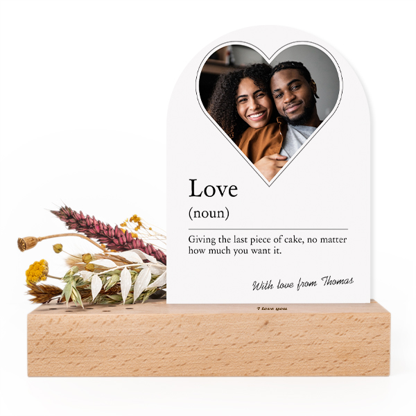 Forex luxe arche sur support en bois personnalisé & fleurs séchées