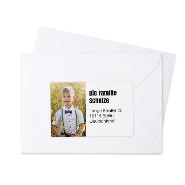 Afzender adresstickers - Set van 16