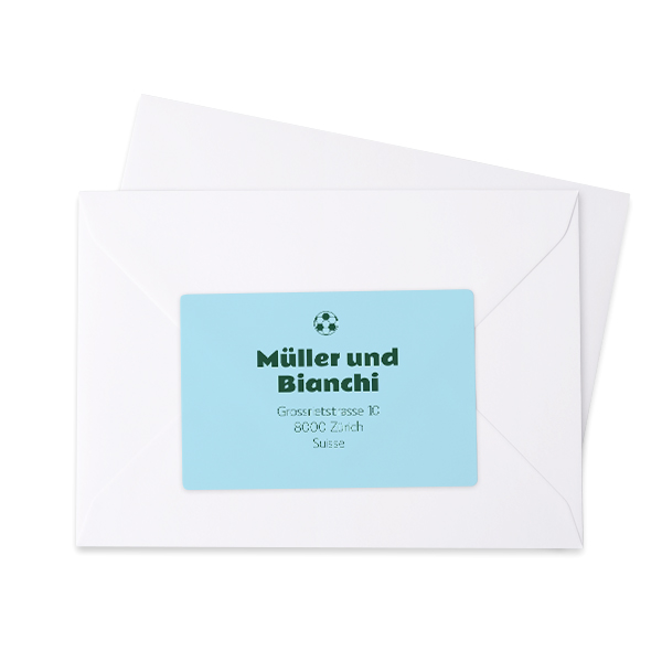 Afzender adresstickers - Set van 16