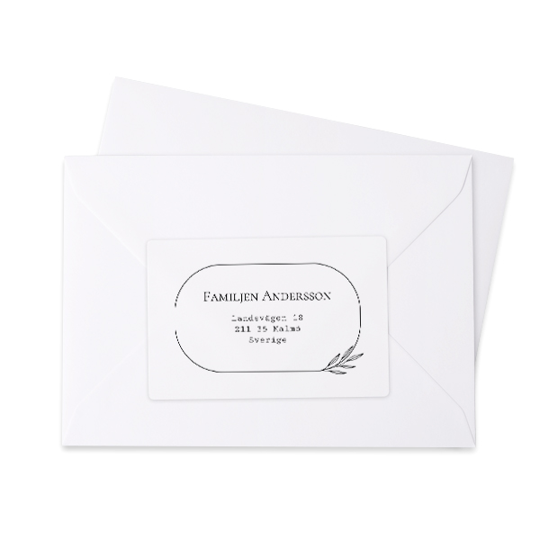 Sender address labels - set of 16