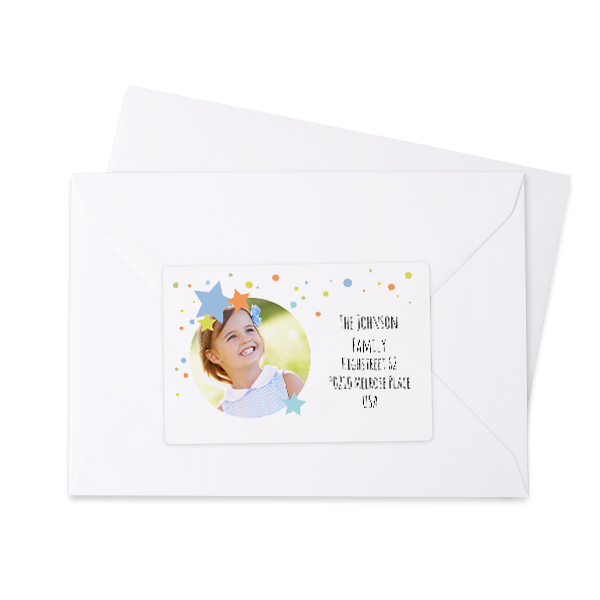 Afzender adresstickers - Set van 16