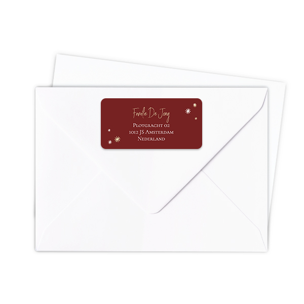 Rectangular address labels 70x35 - set of 24