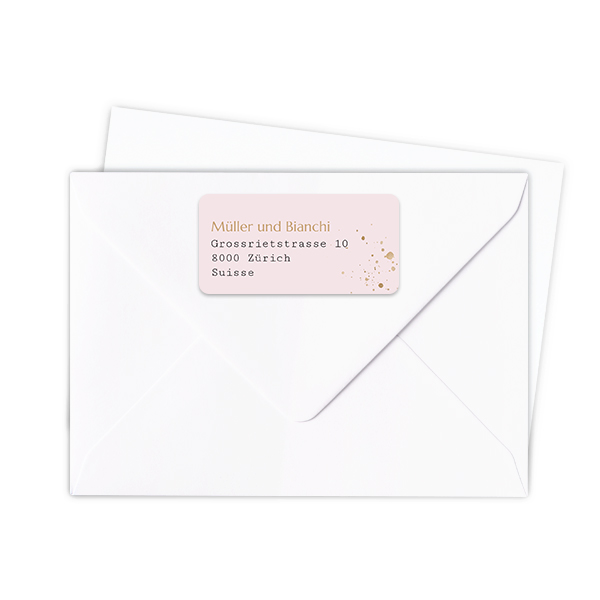 Sender address labels - set of 24 Sender address labels - set of 24