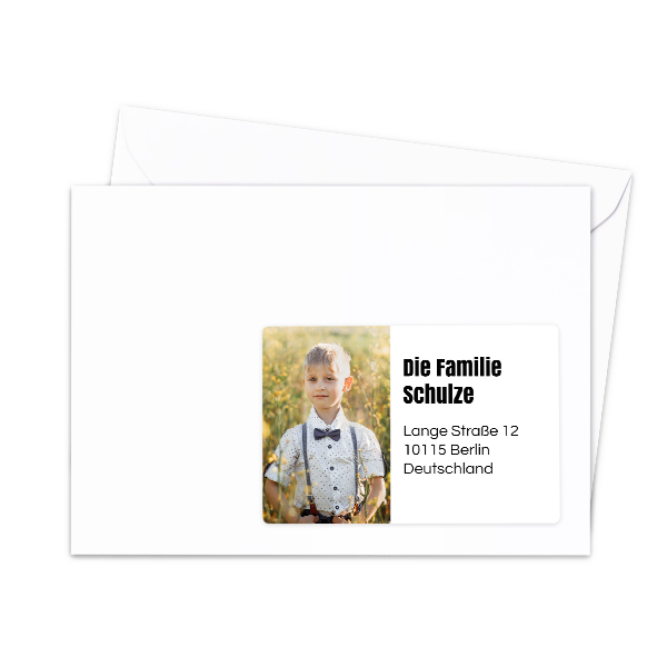 Ontvanger adresstickers - Set van 16 verschillende