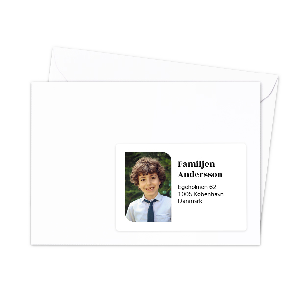 Receiver address labels - set of 16 different Receiver address labels - set of 16 different