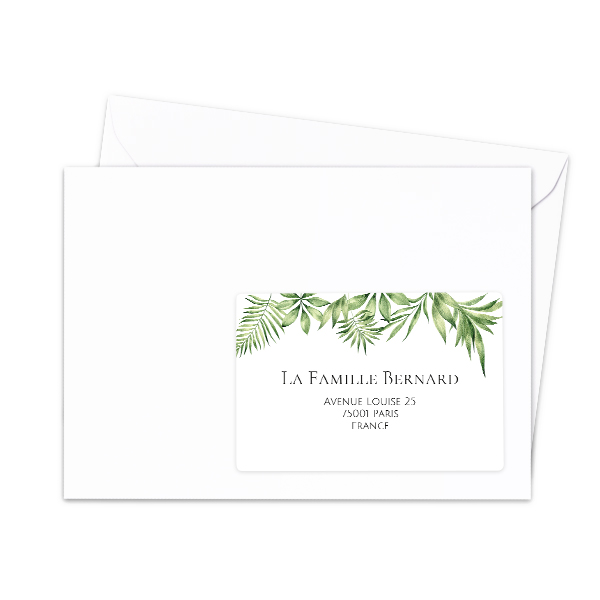 Receiver address labels - set of 16 different 