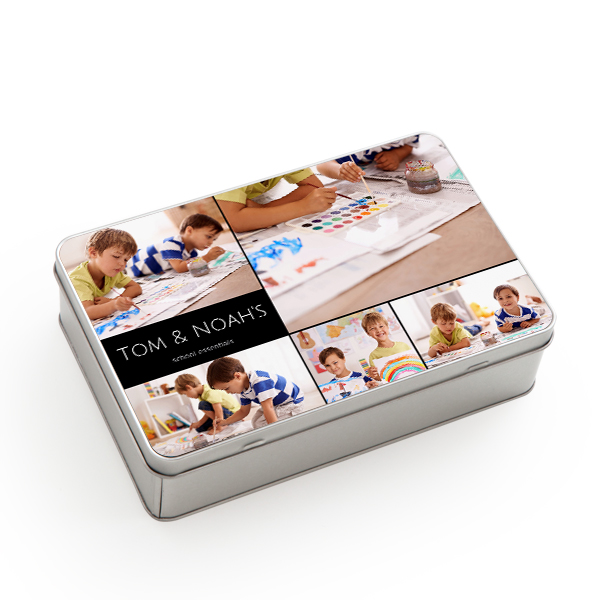Tin storage box Rectangle Large