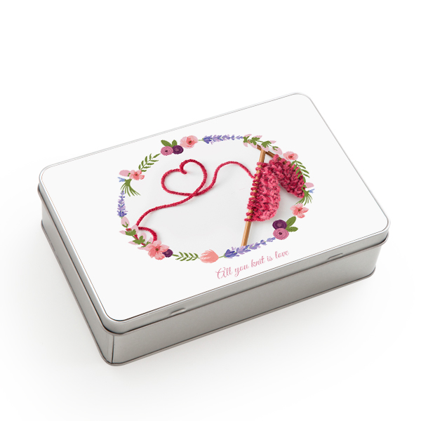 Tin storage box Rectangle Large