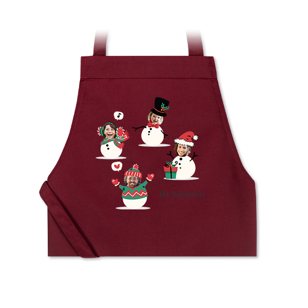 Coloured Apron Burgundy