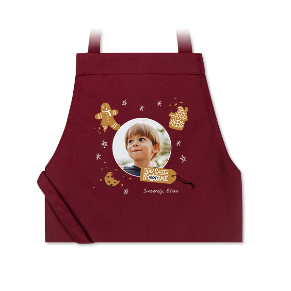 Coloured Apron Burgundy