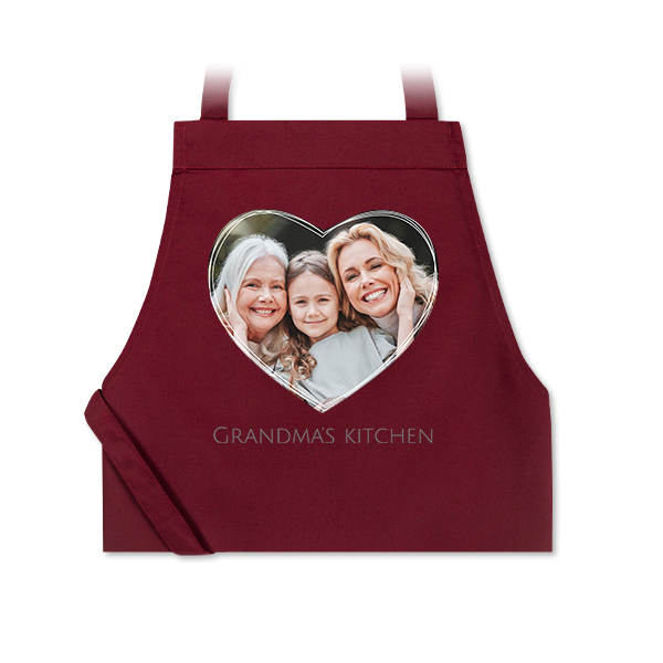 Coloured Apron Burgundy