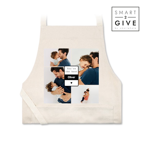 Smart2Give BBQ Box with Beige Apron (Fair trade cotton)
