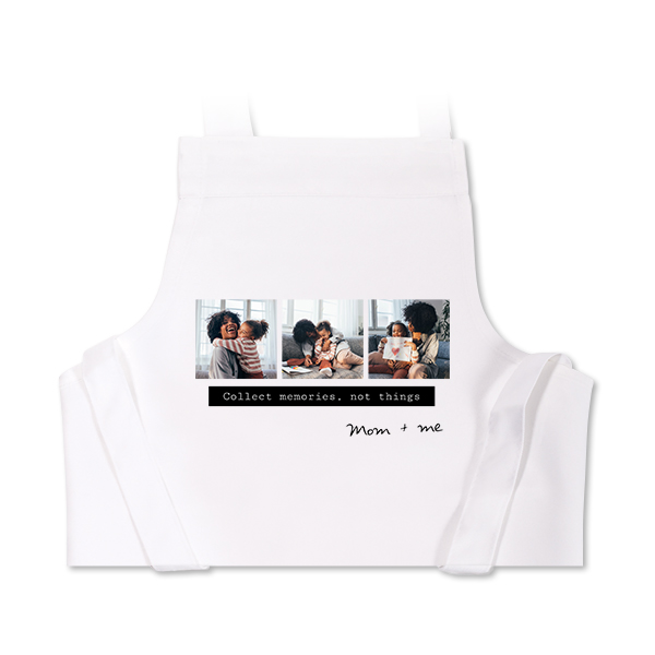 Tablier enfant blanc avec photo Tablier enfant blanc avec photo