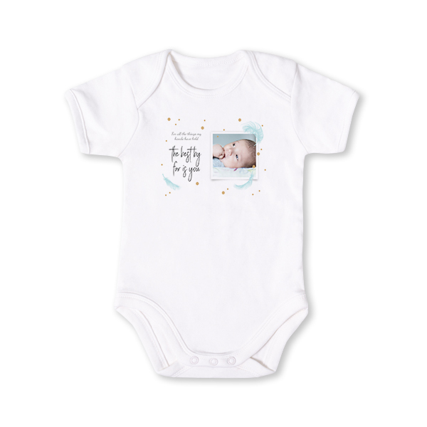 Personligt Babysæt - Babybody & Grøn Miffy-sparegris