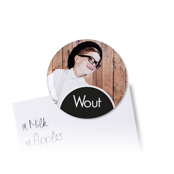 Badges aimantés grand format (lot de 24)