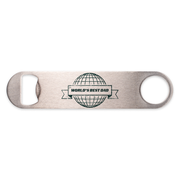 Bottle opener steel with print