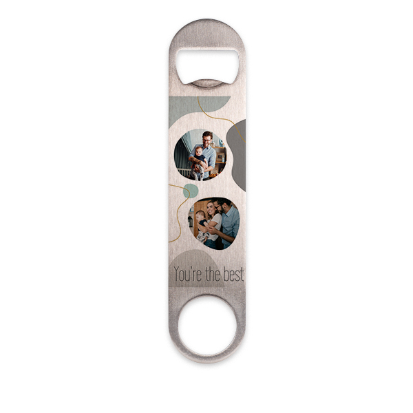Flaschenöffner personalisiert mit Druck auf Metall