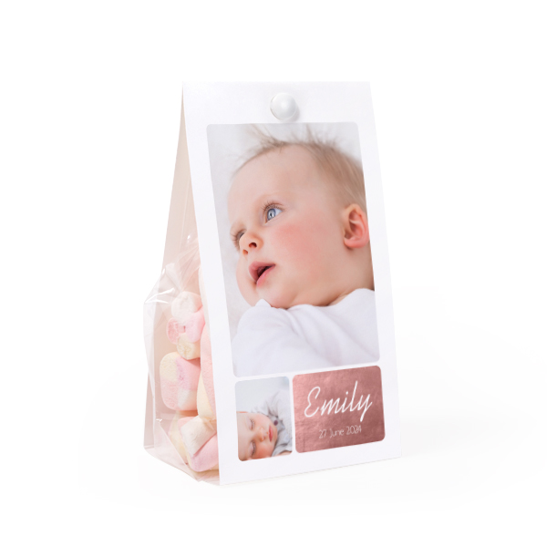 Candy bag with photo-wrapping - set of 24