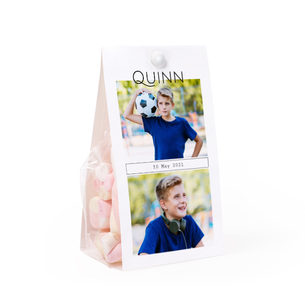 Candy bag with photo-wrapping - set of 24