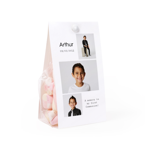 Candy bag with photo-wrapping - set of 24