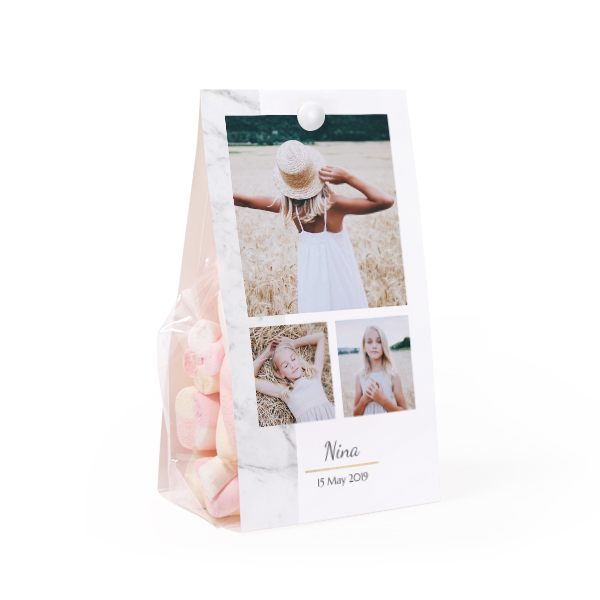 Candy bag with photo-wrapping - set of 24