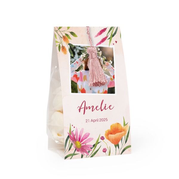 Set Geschenktüten mit magnolienfarbener Quaste - 24 Stk.
