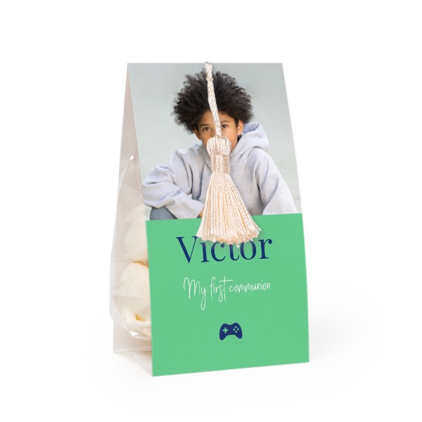Snoepzakwikkel met vanille franje - Set van 12 Snoepzakwikkel met vanille franje - Set van 12