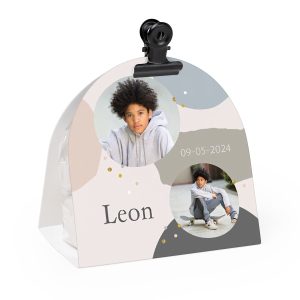 Ballotins Ă bonbons arrondis, clip noir (lot de 12) Ballotins Ă bonbons arrondis, clip noir (lot de 12)