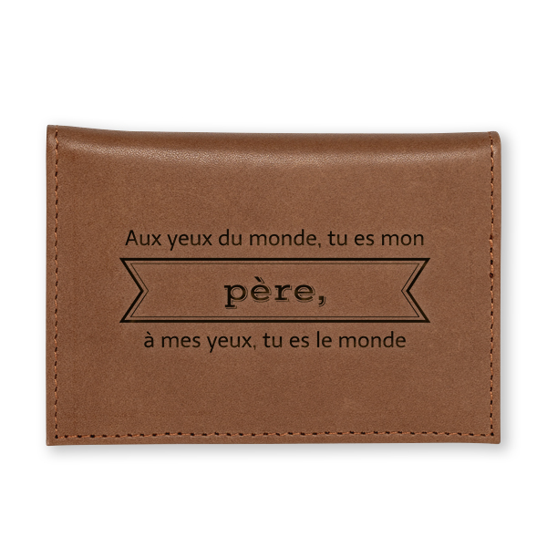 Porte-cartes en cuir