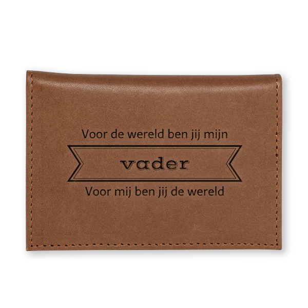 Leren pasjeshouder Leren pasjeshouder