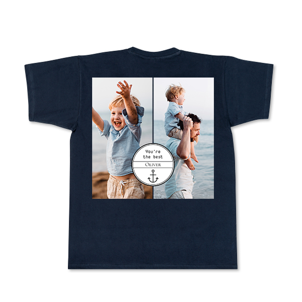T-shirt Men Dark Blue Back