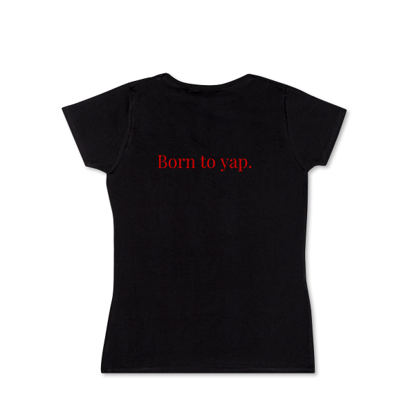 T-shirt dame sort Bagside