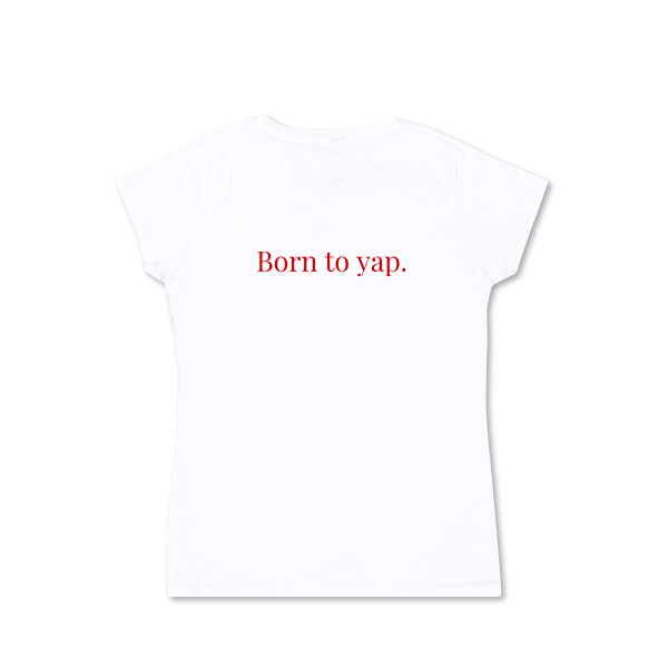T-shirt dame hvid Bagside