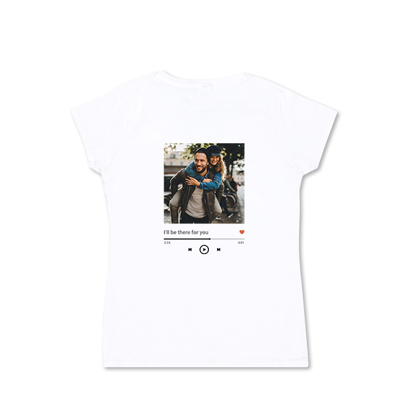 T-shirt femme blanc ArriĂšre T-shirt femme blanc ArriĂšre