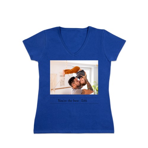 Frauen T-Shirt Korallenblau