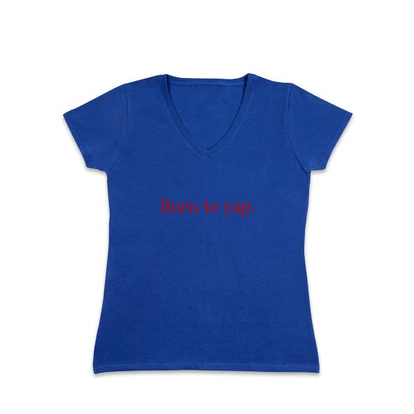 T-shirt dame lyseblå
