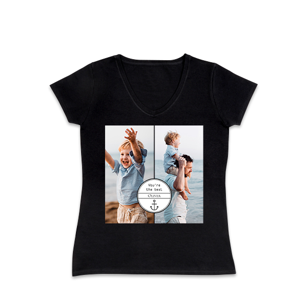 Frauen T-Shirt Schwarz Frauen T-Shirt Schwarz