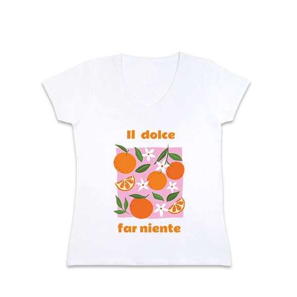 T-shirt dam vit T-shirt dam vit