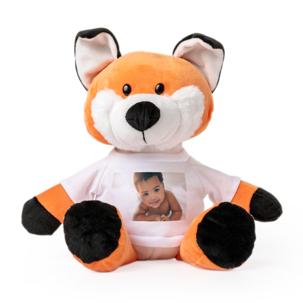 Kuscheltier Fuchs mit Foto-Shirt Kuscheltier Fuchs mit Foto-Shirt