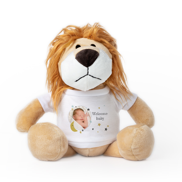 Kuscheltier Löwe mit Foto-Shirt