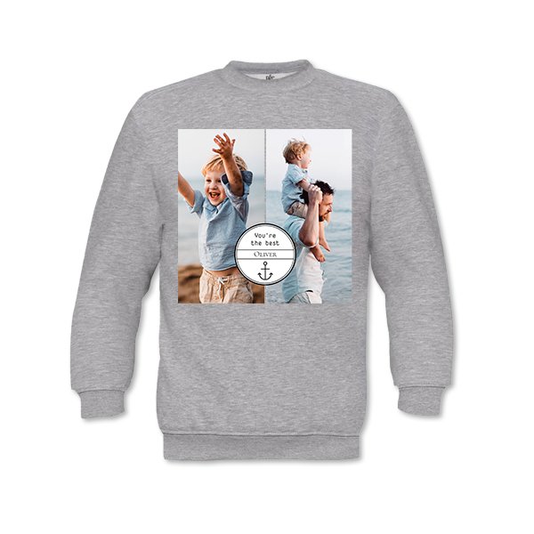 Sweat-shirt Enfant Gris chiné Sweat-shirt Enfant Gris chiné