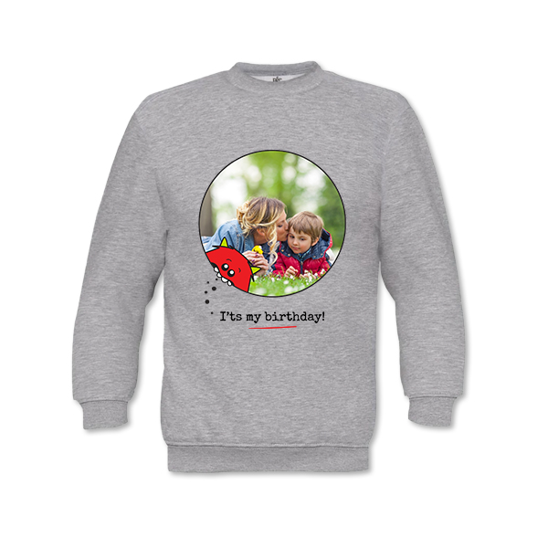 Sweater Kind Grijs gemêleerd