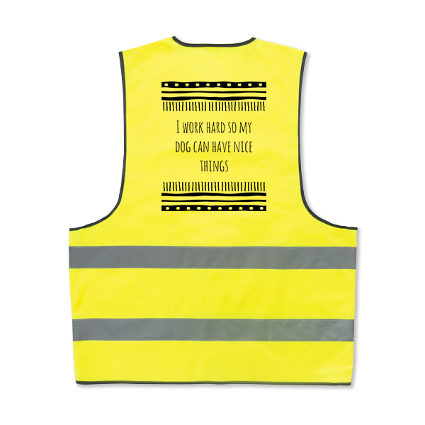 Refleksvest Voksen Personlig Bagside Refleksvest Voksen Personlig Bagside