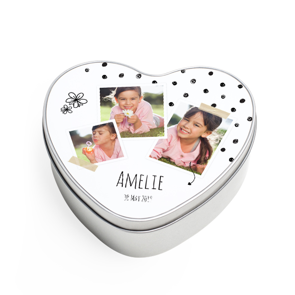 Cookie Tin Heart Cookie Tin Heart