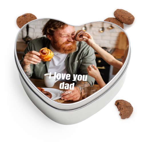 Cookie Tin Heart with Generous cookies Cookie Tin Heart with Generous cookies